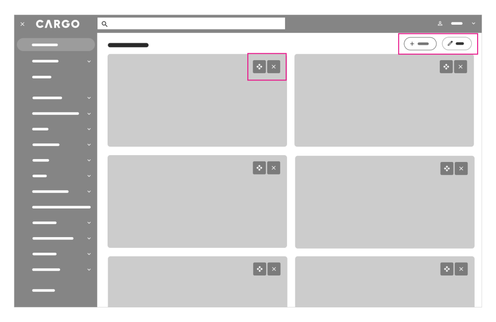 2 panel selector - edit button