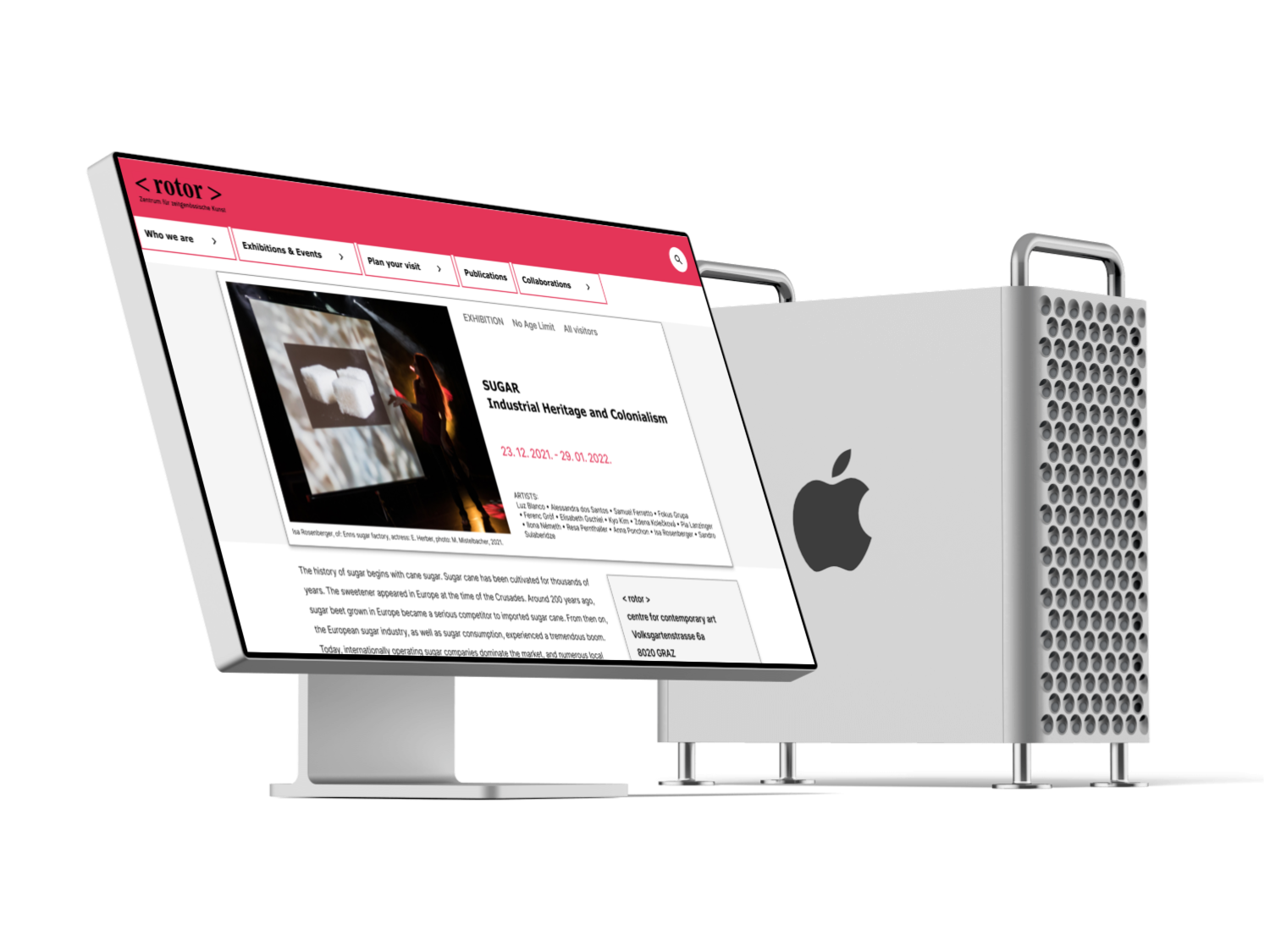 Rotor web layout desktop