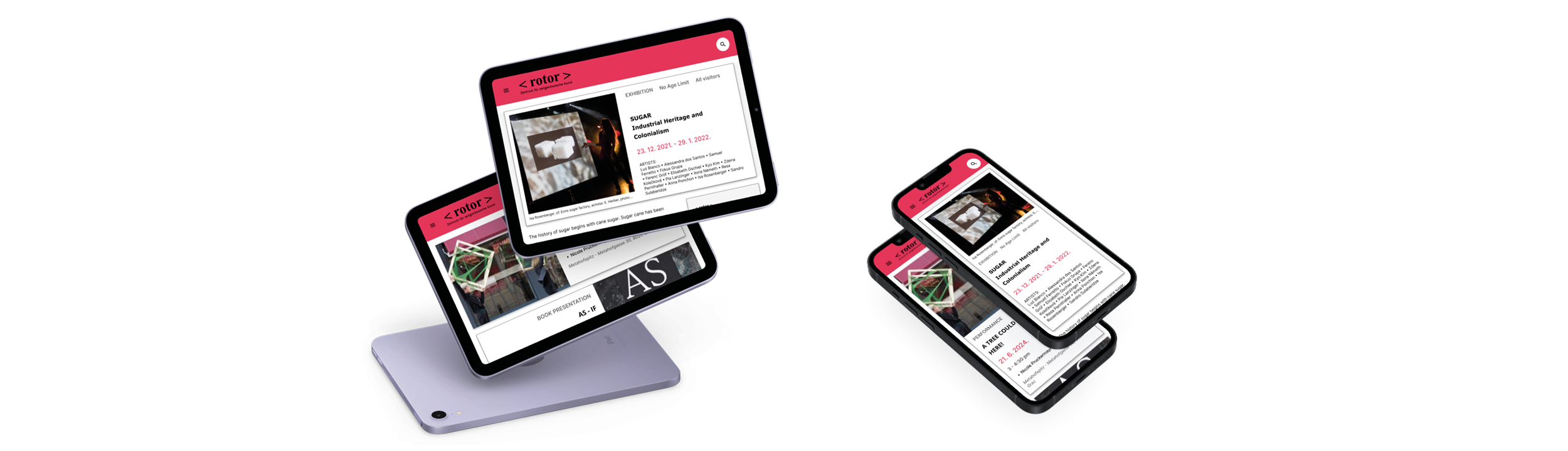 Rotor web layout mobile and tablet