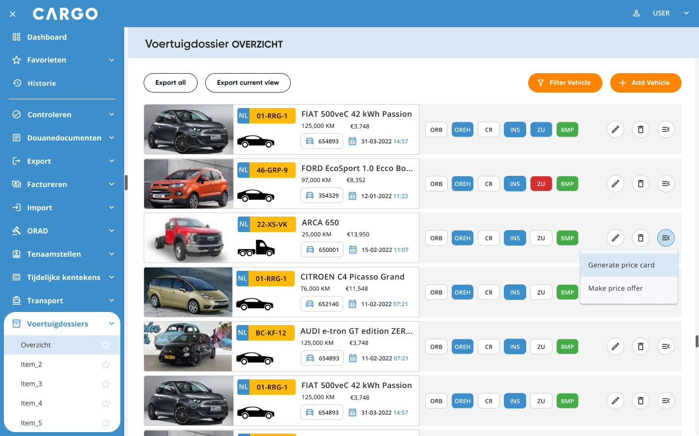 Hi-fi Stock Repository Dashboard 1440+dp menu expanded